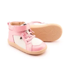 Old Soles Girl's 8045 Mainlander Casual Shoes - Pearlised Pink / White Online
