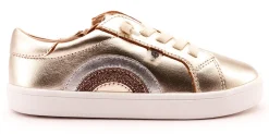 Old Soles Girl's 1010 Rainbow Jumpa Casual Shoes - Titanium / Silver / Glam Choc / Gold Outlet