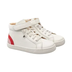 Old Soles Girl's 6157 Sneaky Rainbow High-Top Sneakers - Snow/Bright Red/Pearlized Pink/Silver Discount