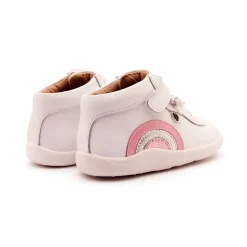 Old Soles Girl's 8055 Sun Bright Casual Shoes - Snow / Pearlised Pink / Silver / Pink Frost / White Sole Fashion