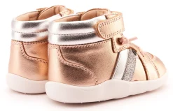Old Soles Girl's 8044 Tar Ground Casual Shoes - Copper / Silver / Glam Argent Hot