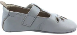 Old Soles Girl's 053 T-Petal Cut-Out Detail Grey Leather Mary Jane Flats Outlet