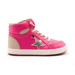 Old Soles Girl's and Boy's Starling Casual Shoes - Rosy / Gris / Silver Outlet