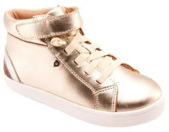 Old Soles Girl's and Boy's 1011 Sneaksta Rainbow Casual Shoes - Titanium / Silver / Glam Choc / Gold Hot