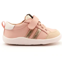 Old Soles Girl's Bowler Ground Casual Shoes - Powder Pink / Gold / Snow Sale