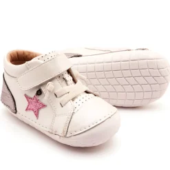 Old Soles Girl's Champster Pave Casual Shoes - Nacardo Blanco / Rich Silver / Glam Pink Sale