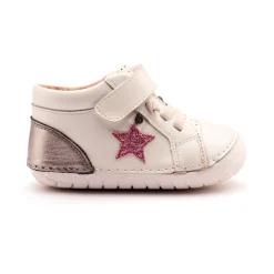 Old Soles Girl's Champster Pave Casual Shoes - Nacardo Blanco / Rich Silver / Glam Pink Sale