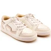 Old Soles Girl's Field Runner Casual Shoes - Nacardo Blanco / Vanilla / Gold New