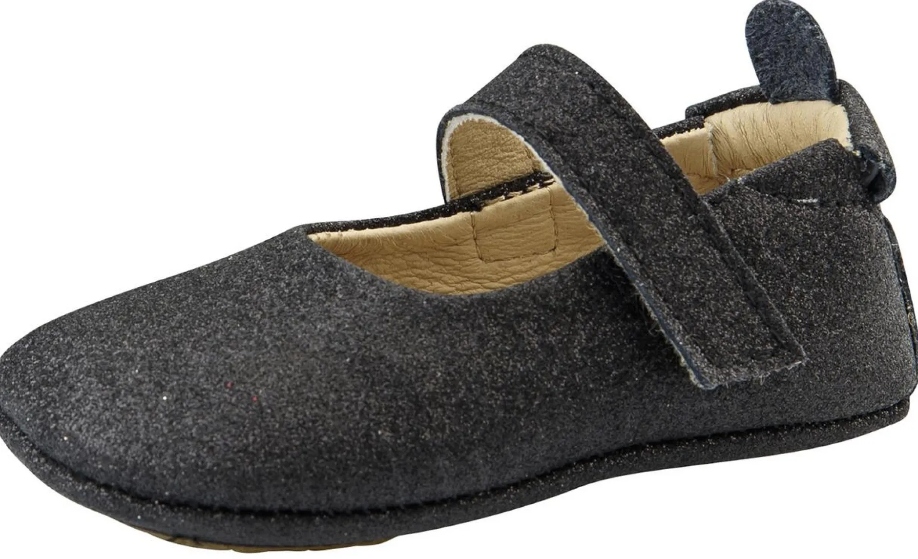Old Soles Girl's Gabrielle Premium Leather First Walker Mary Janes, Black Glam Clearance