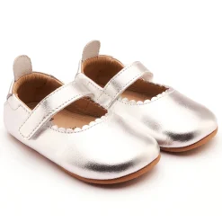 Old Soles Girl's Glam Gab Flat Shoes - Silver Best