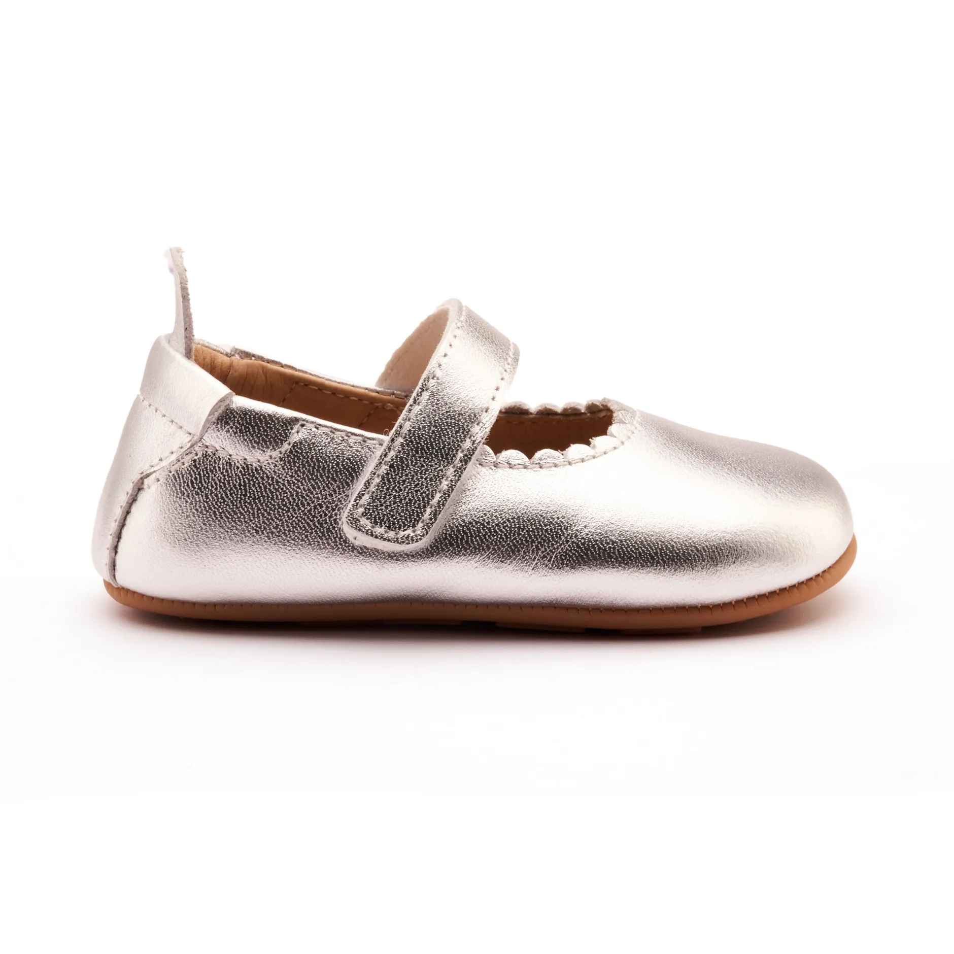 Old Soles Girl's Glam Gab Flat Shoes - Silver Best