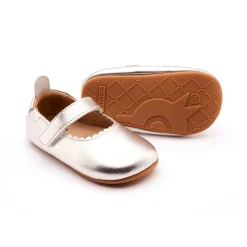 Old Soles Girl's Glam Gab Flat Shoes - Silver Best