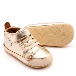 Old Soles Girl's Heartie Casual Shoes - Gold / Nacardo Blanco Best
