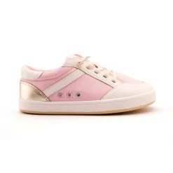 Old Soles Girl's Jet Casual Shoes - Light Pink Canvas / Snow / Gold Fashion