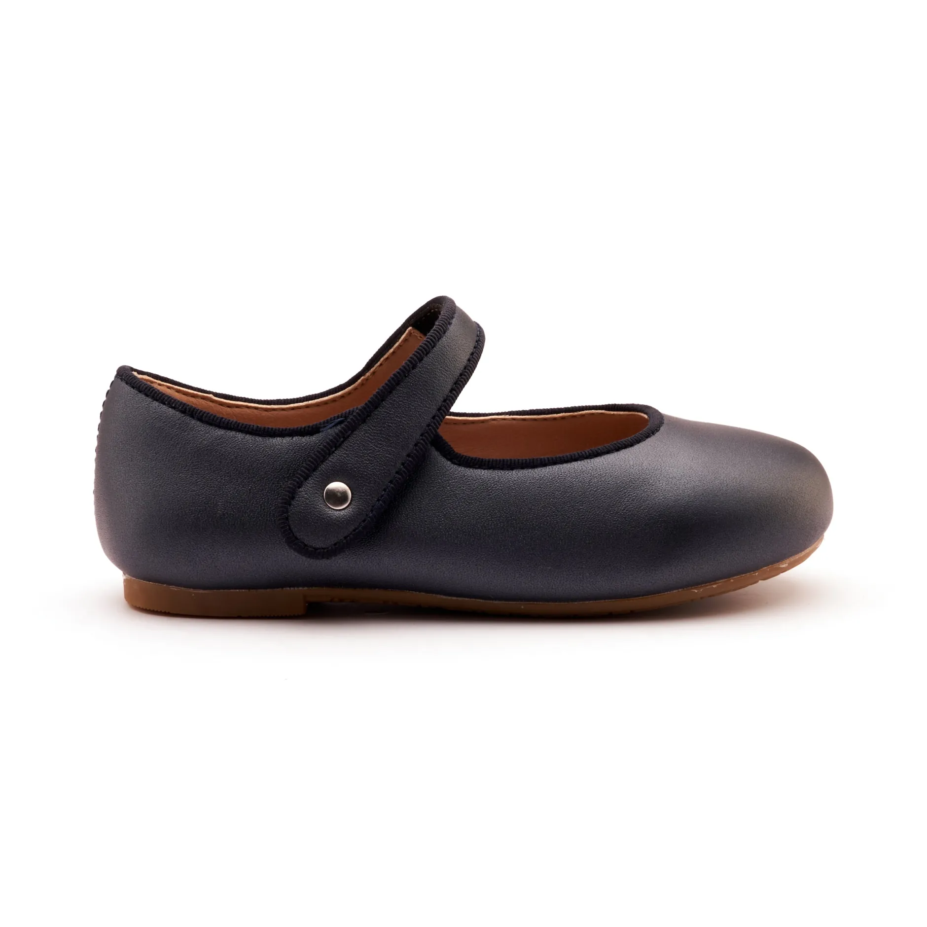 Old Soles Girl's Lady Jane Flat Shoes - Nacardo Navy New