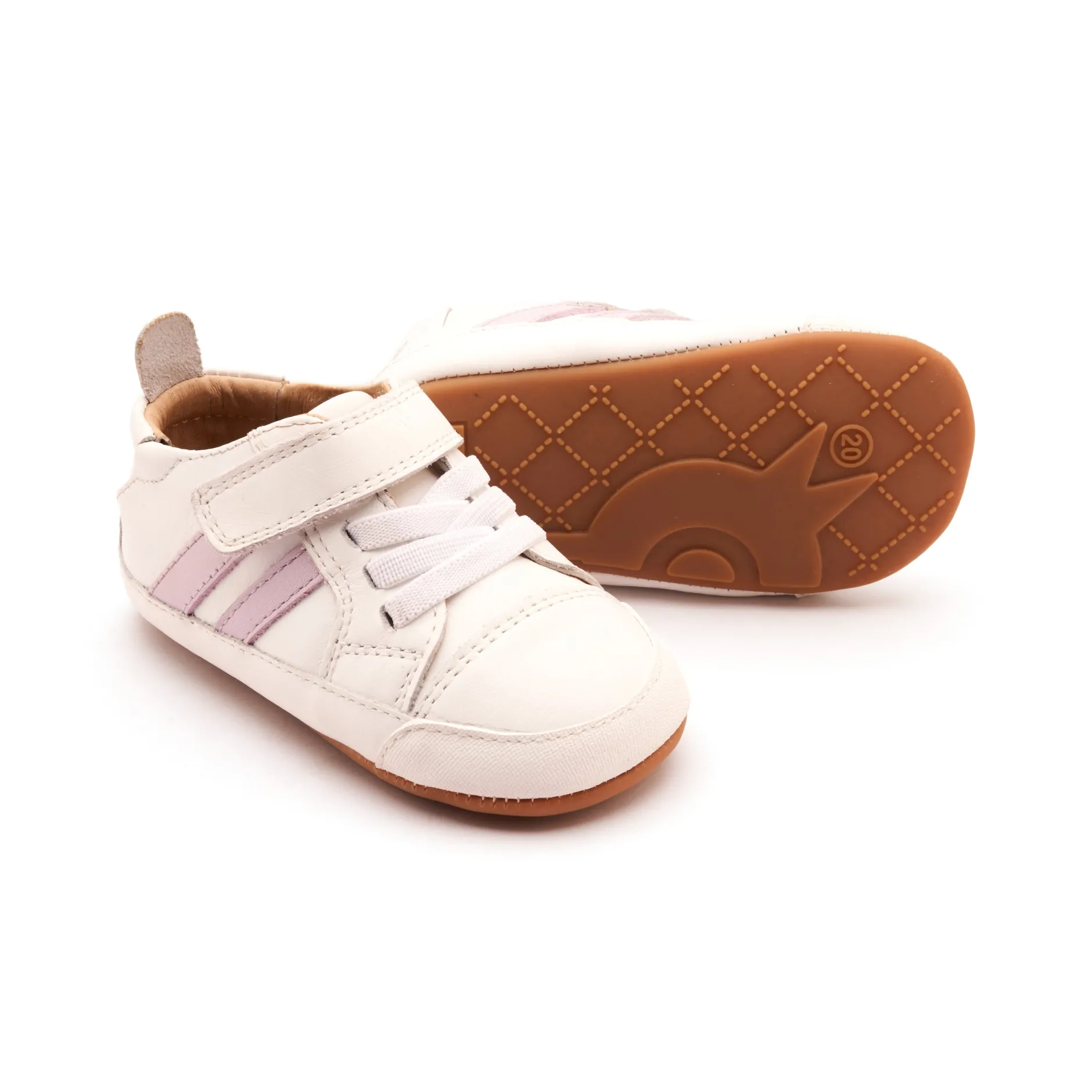 Old Soles Girl's Low Roller Casual Shoes - Snow / Lilium Fashion