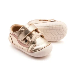 Old Soles Girl's Pave Squiggle Casual Shoes - Gold / Powder Pink Hot