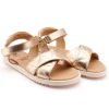 Old Soles Girl's Puff Pop Sandals - Gold Clearance