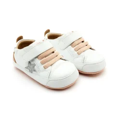 Old Soles Girl's 0085RT Platinum Bub Casual Shoes - Snow / Copper / Glam Argent / Copper Sole Hot