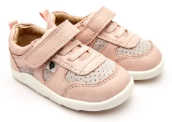 Old Soles Girl's Shizzy Shoes, Powder Pink/Grey Suede Fashion