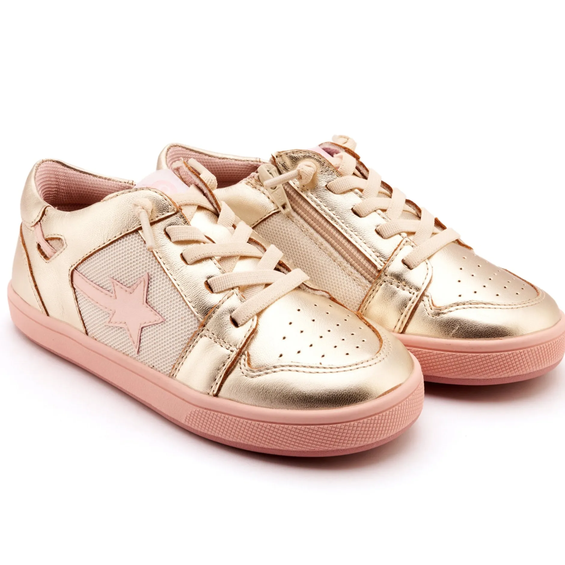 Old Soles Girl's Star Runner Casual Shoes - Gold / Nacardo Dalia / Kiss Online