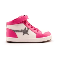 Old Soles Girl's Team-Star Casual Shoes - Rosy / Snow / Glam Gunmetal Sale