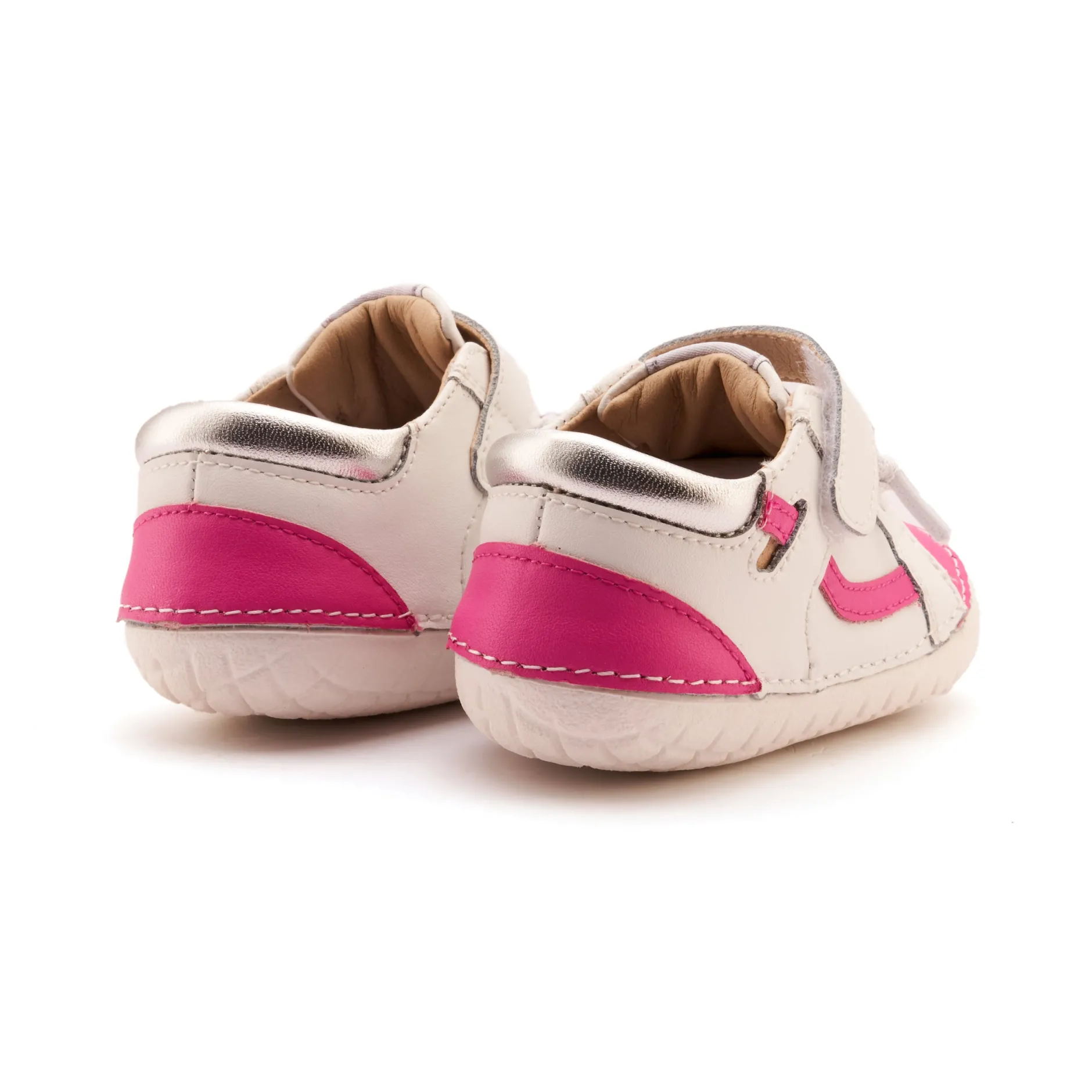 Old Soles Girl's Windy Pave Casual Shoes - Snow / Rosy / Silver Clearance