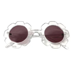 Rainbow Unicorn Birthday Surprise Flower Sunglasses, Clear Sale