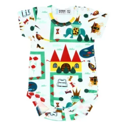 Raspberry Republic Short Sleeve Royal Ribbit Bodysuit Outlet