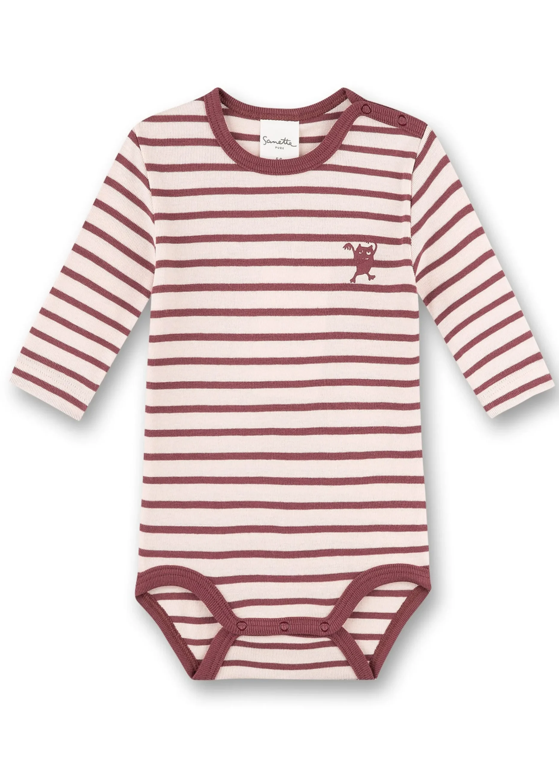 Sanetta Pink Stripe Bodysuit New