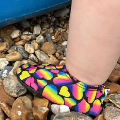 Slipfree Kid's Non Slip Shoes - Neon Hearts Online