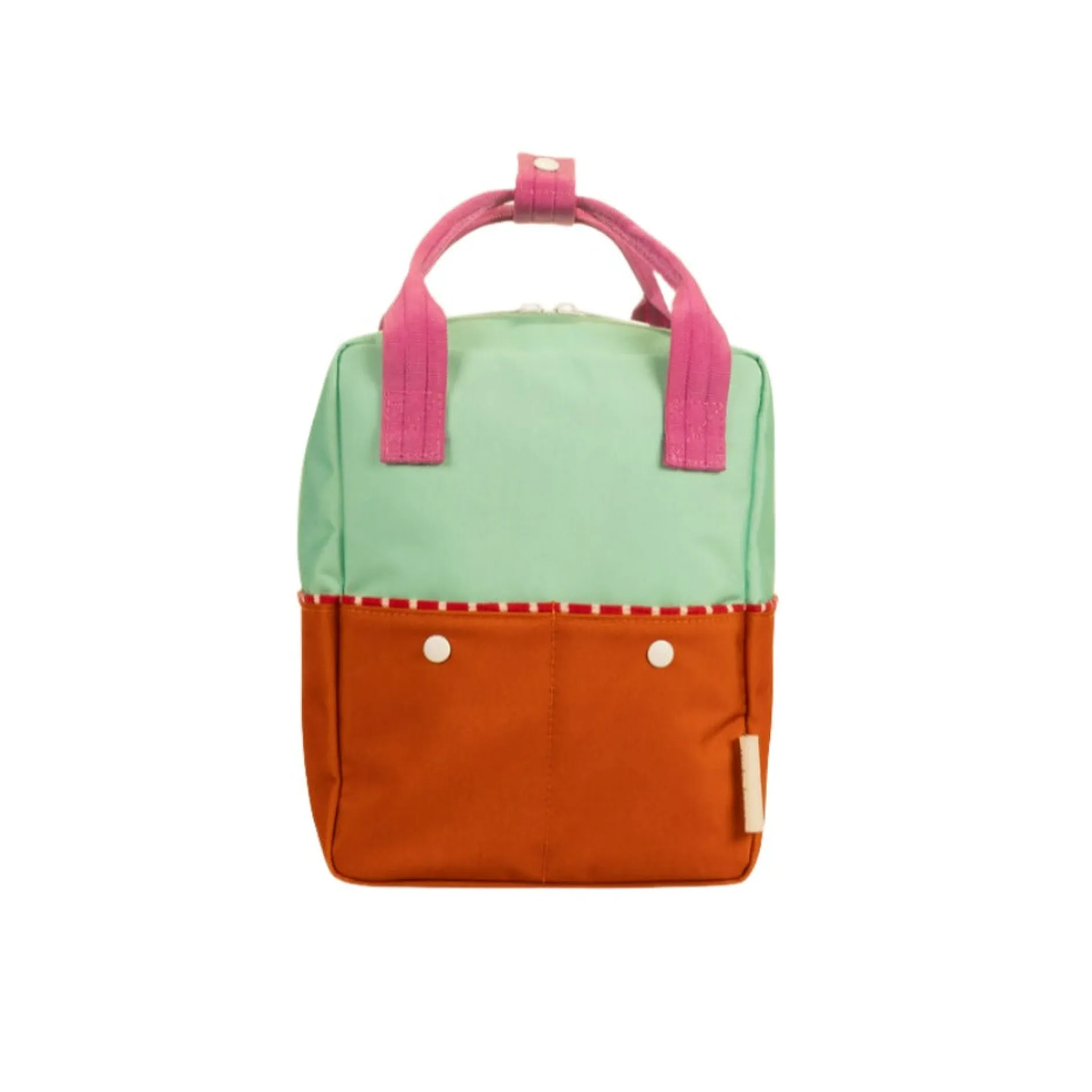 Sticky Lemon Better Together Colorblocking Small Backpack - Towel Green / Gravel Orange Best
