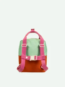 Sticky Lemon Better Together Colorblocking Small Backpack - Towel Green / Gravel Orange Best