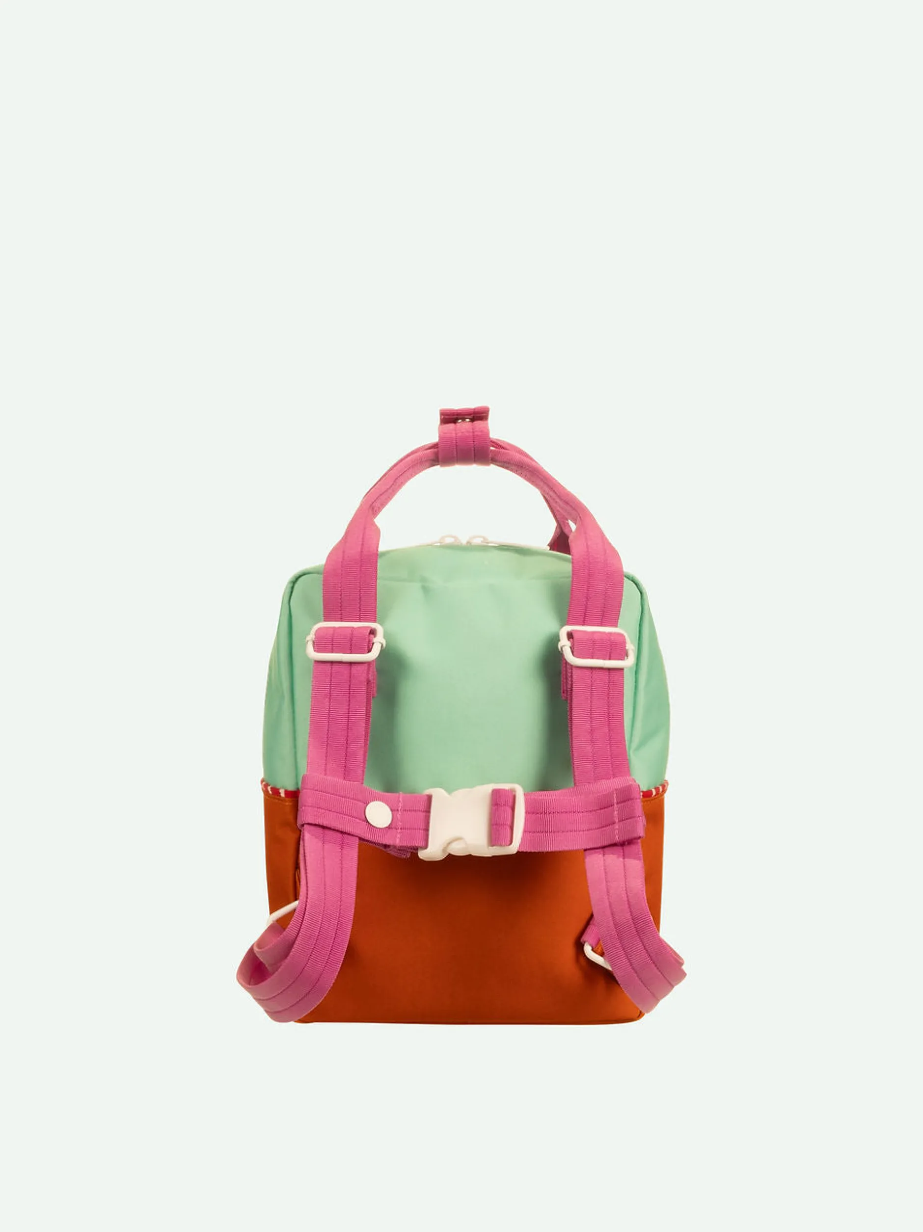 Sticky Lemon Better Together Colorblocking Small Backpack - Towel Green / Gravel Orange Best
