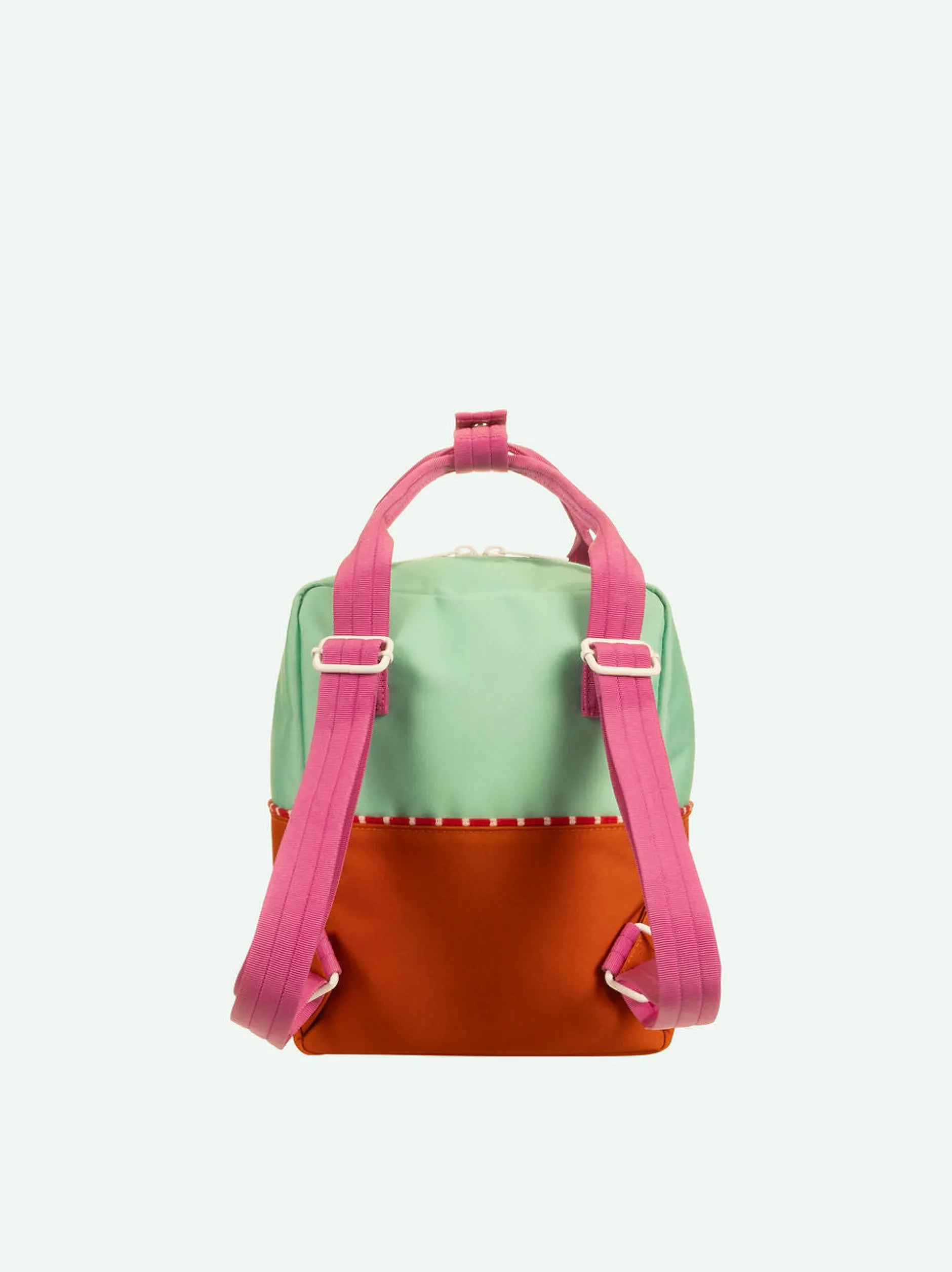 Sticky Lemon Better Together Colorblocking Small Backpack - Towel Green / Gravel Orange Best