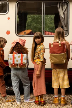 Sticky Lemon Colourblocking Large Backpack, Fig Brown/Apple Tree/Vanilla Sorbet Best