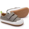 Tip Toey Joey Boy's and Girl's Bossy Sneakers - Aluminum / White Outlet