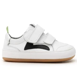 Tip Toey Joey Boy's And Girl's Landy Sneakers - White / Black Clearance