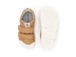 Tip Toey Joey Boy's and Girl's Ramp Green Sneakers - Natural Organic Canvas Sale
