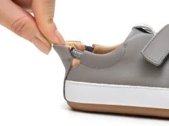 Tip Toey Joey Boy's and Girl's Bossy Sneakers - Aluminum / White Outlet