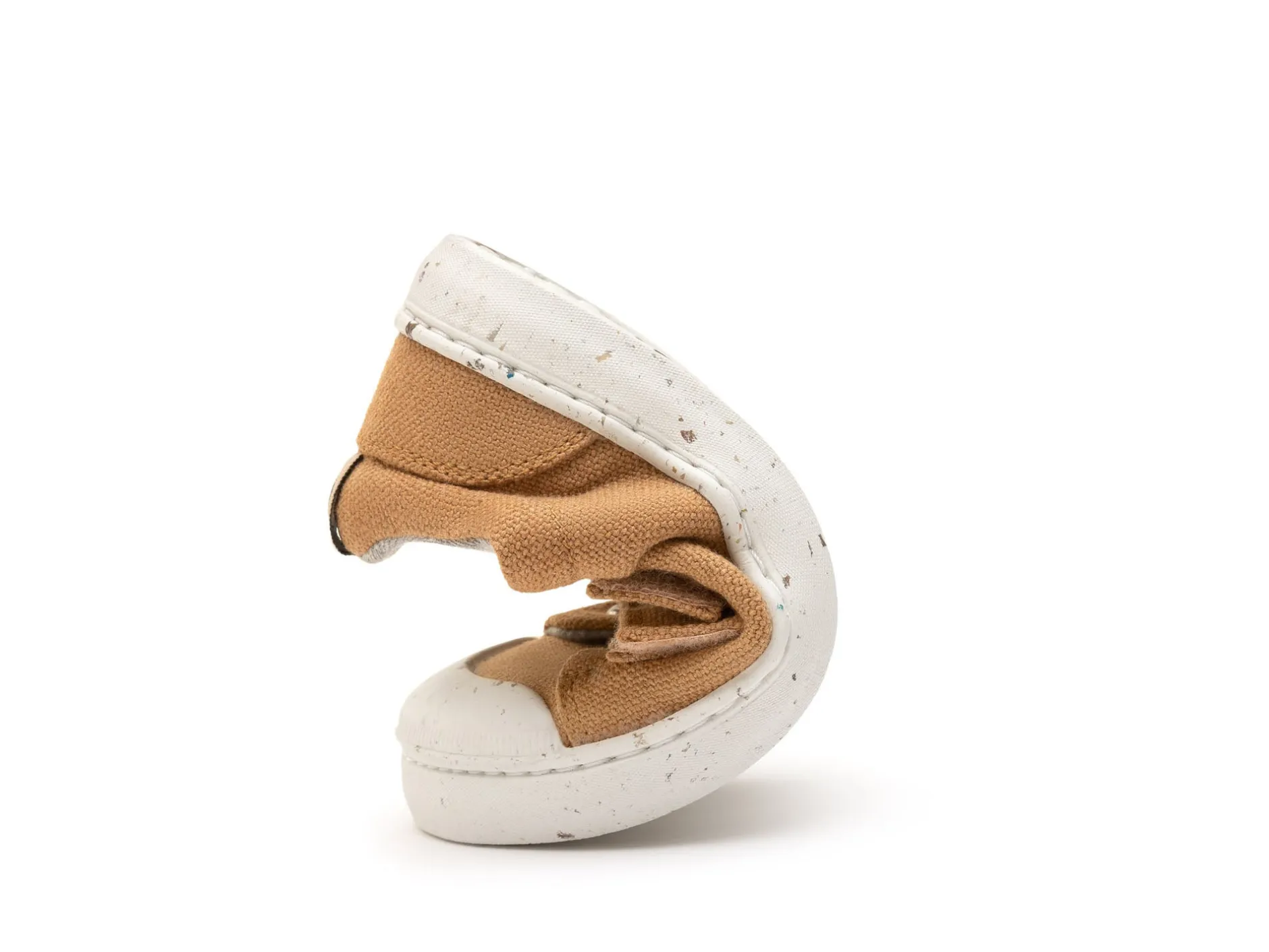 Tip Toey Joey Boy's and Girl's Ramp Green Sneakers - Natural Organic Canvas Sale