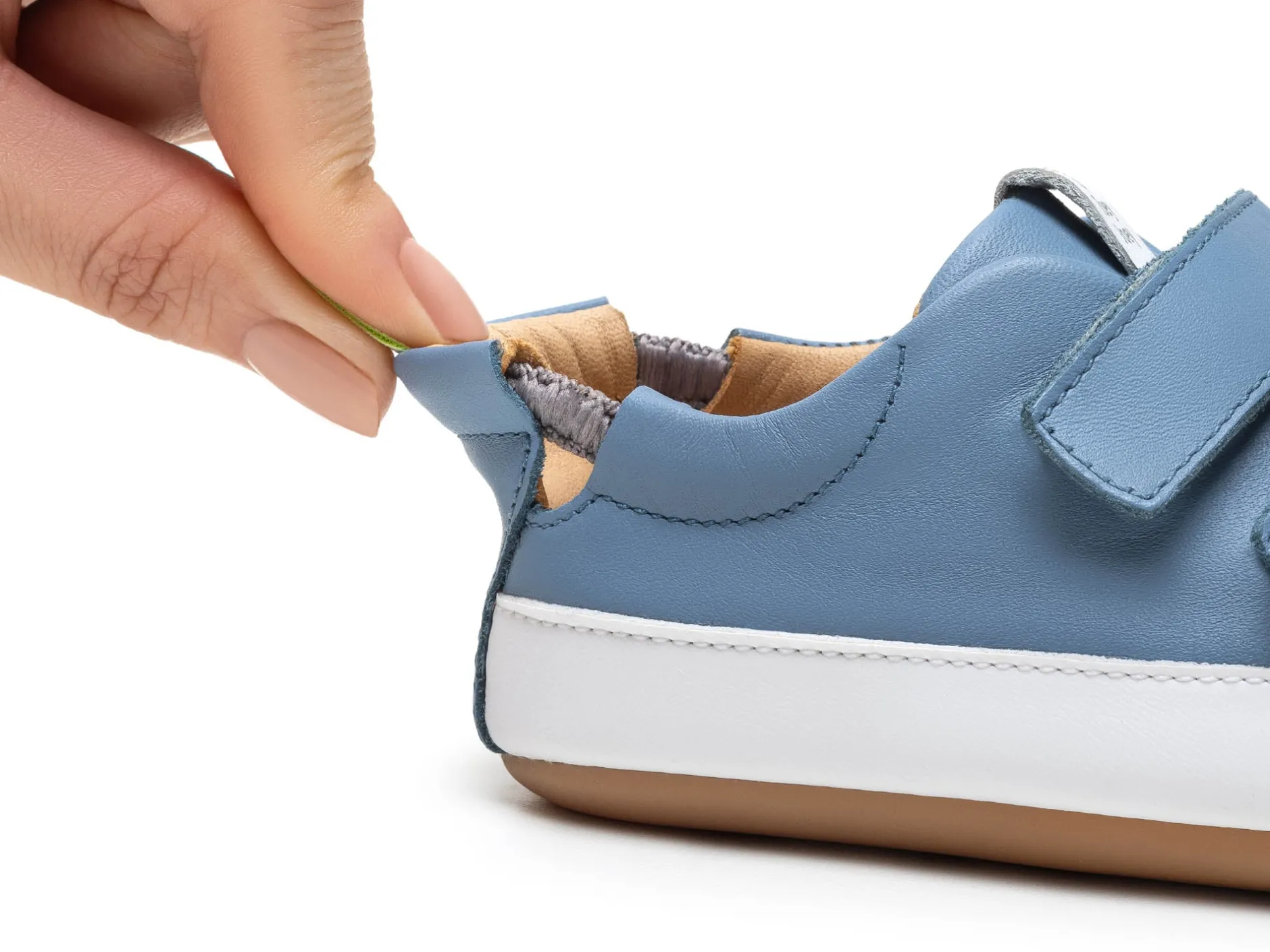 Tip Toey Joey Boy's Bossy Sneakers - Denim / White Best