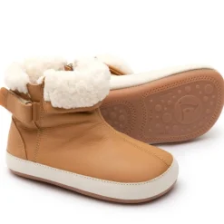 Tip Toey Joey Girl's and Boy's Dobby Boots - Hay / Tapioca Best