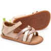 Tip Toey Joey Girl's Criss Cross Sandals - Pink Pearl / White Dream / Pink Dream New