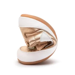 Tip Toey Joey Girl's Landy Sneakers - Metallic Salmon / White / Metallic Salmon Fashion