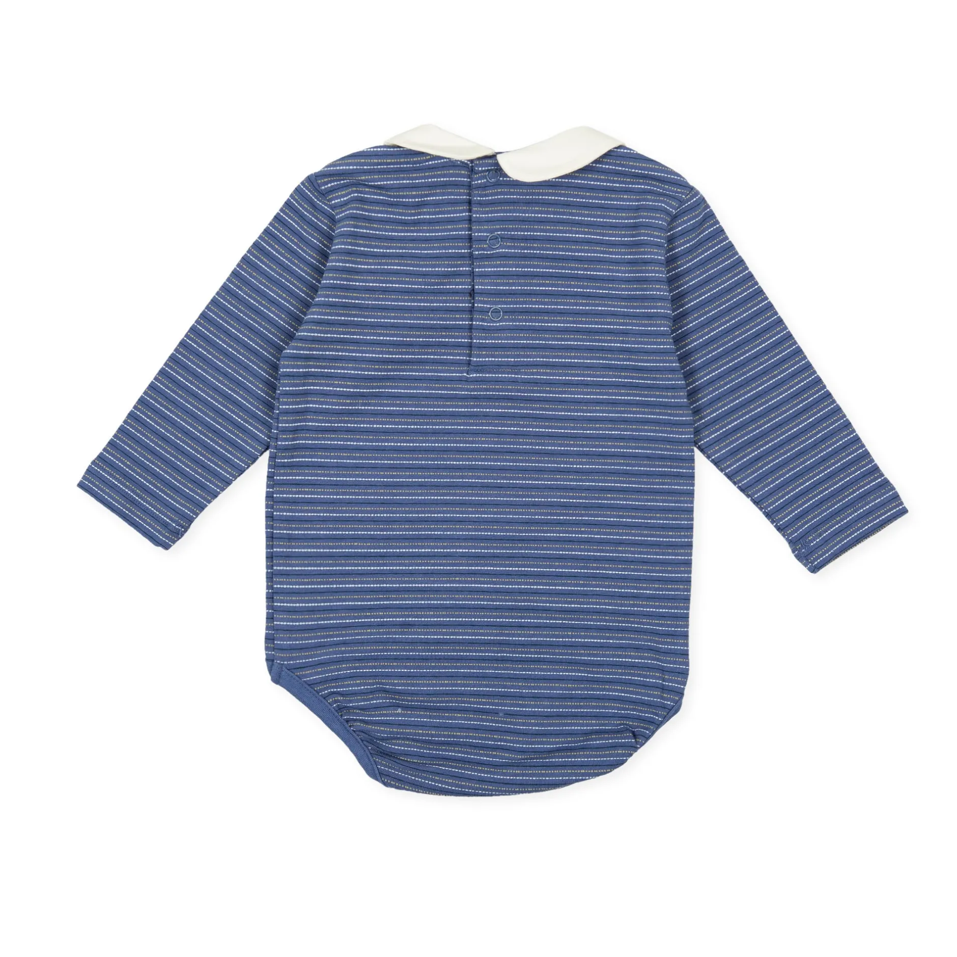 Tutto Piccolo 9723 Body Punto Liso Bodysuit - Indigo Discount