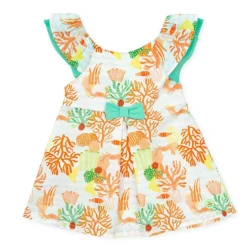 Tutto Piccolo 1271 Dress - Aqua Marine Fashion