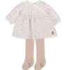 Tutto Piccolo 2786 Flower Dress, Taupe Discount