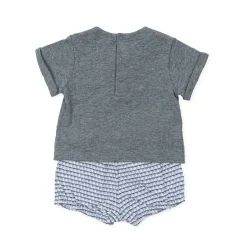 Tutto Piccolo 1586 Jersey Set - Steel Fashion