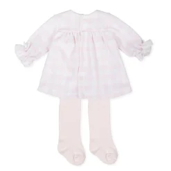 Tutto Piccolo 9785 Vestido Tundosado Velour Dress - Pink Outlet